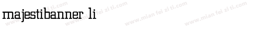 majestibanner light字体转换